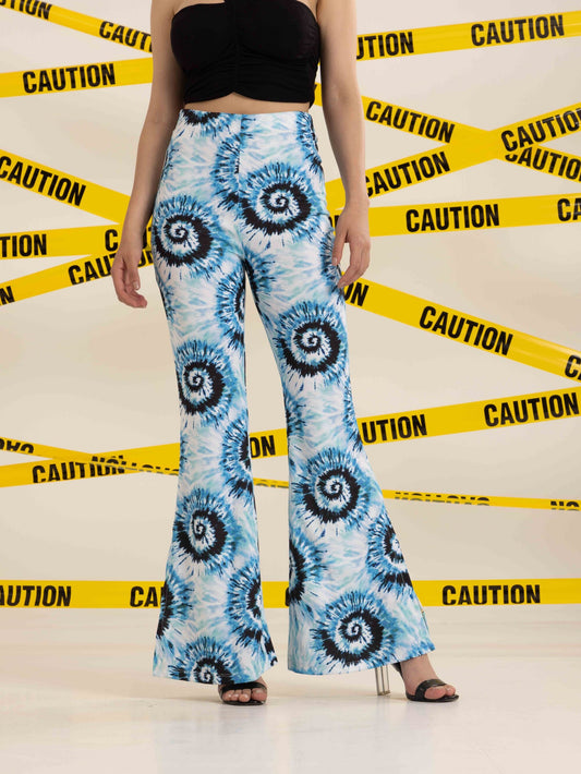 TANDUL  Women Regular Fit Light Blue Lycra Blend Trousers