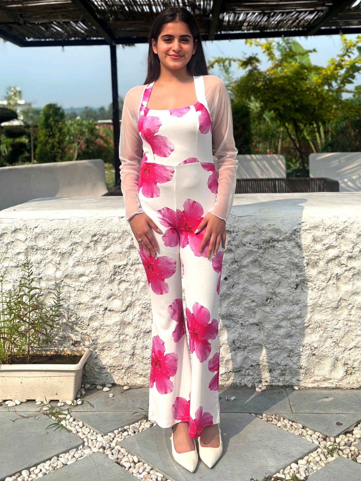TANDUL Women Pink Floral Jumpsuit