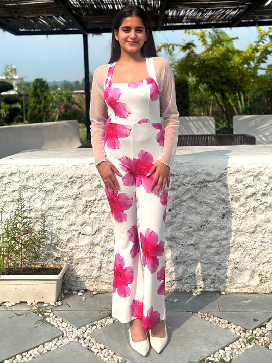 TANDUL Women Pink Floral Jumpsuit