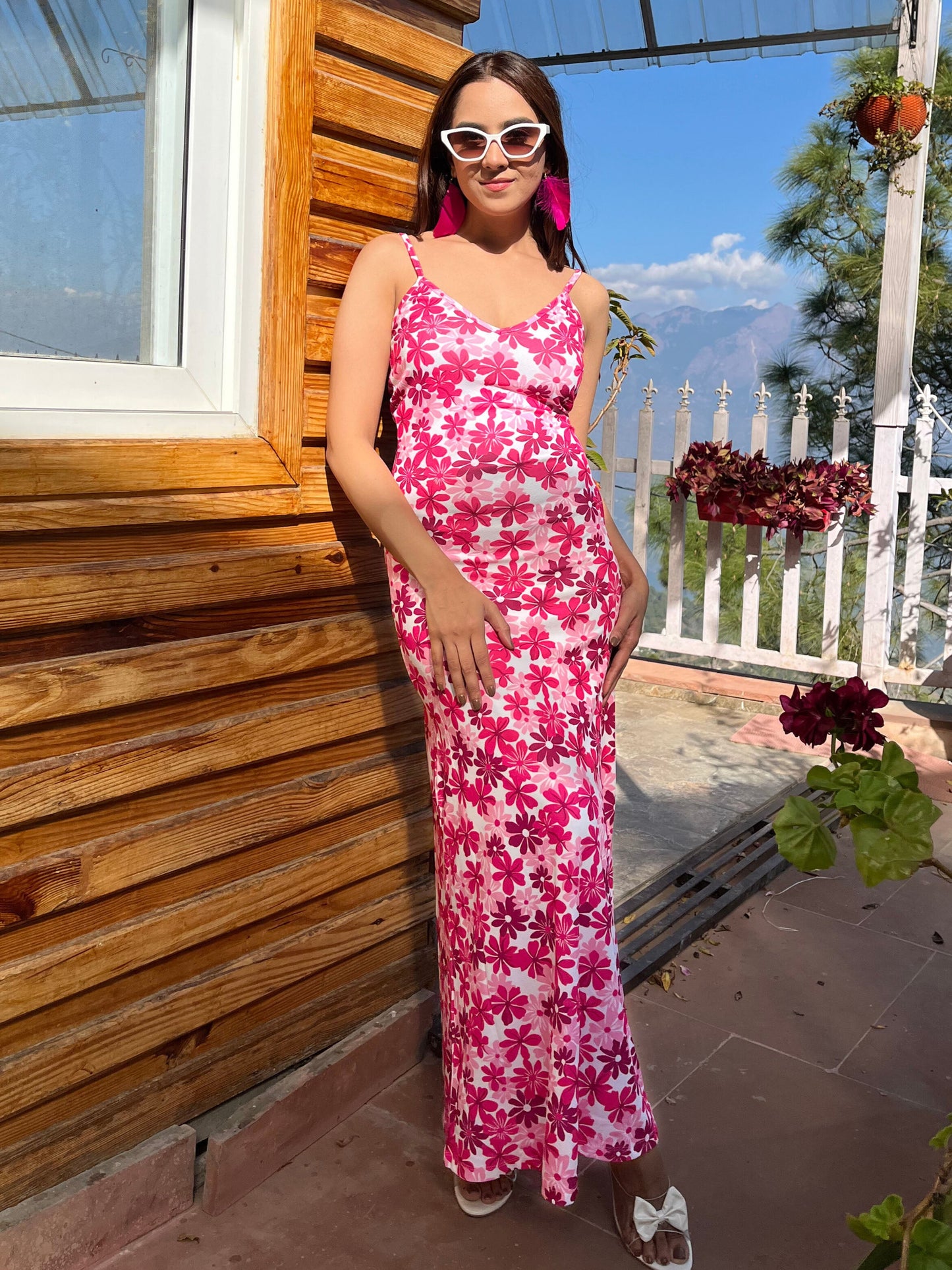 TANDUL Women Pink Floral Dress