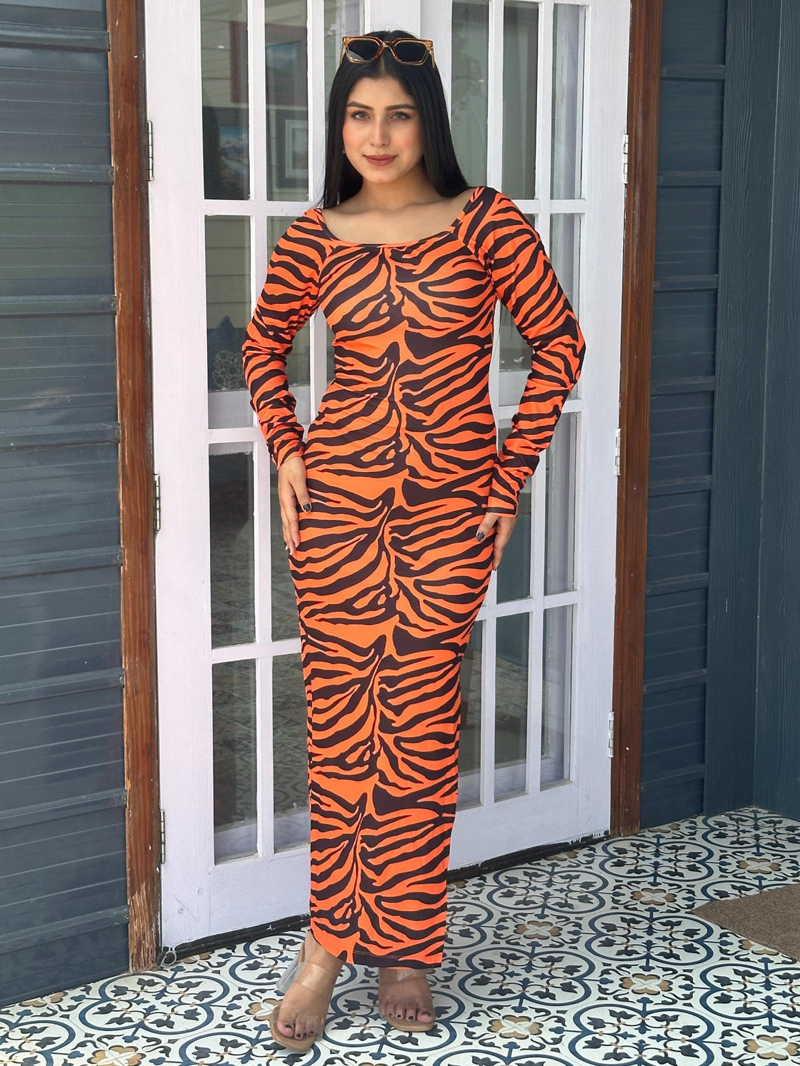TANDUL Women Zebra Printed Bodycon Dress