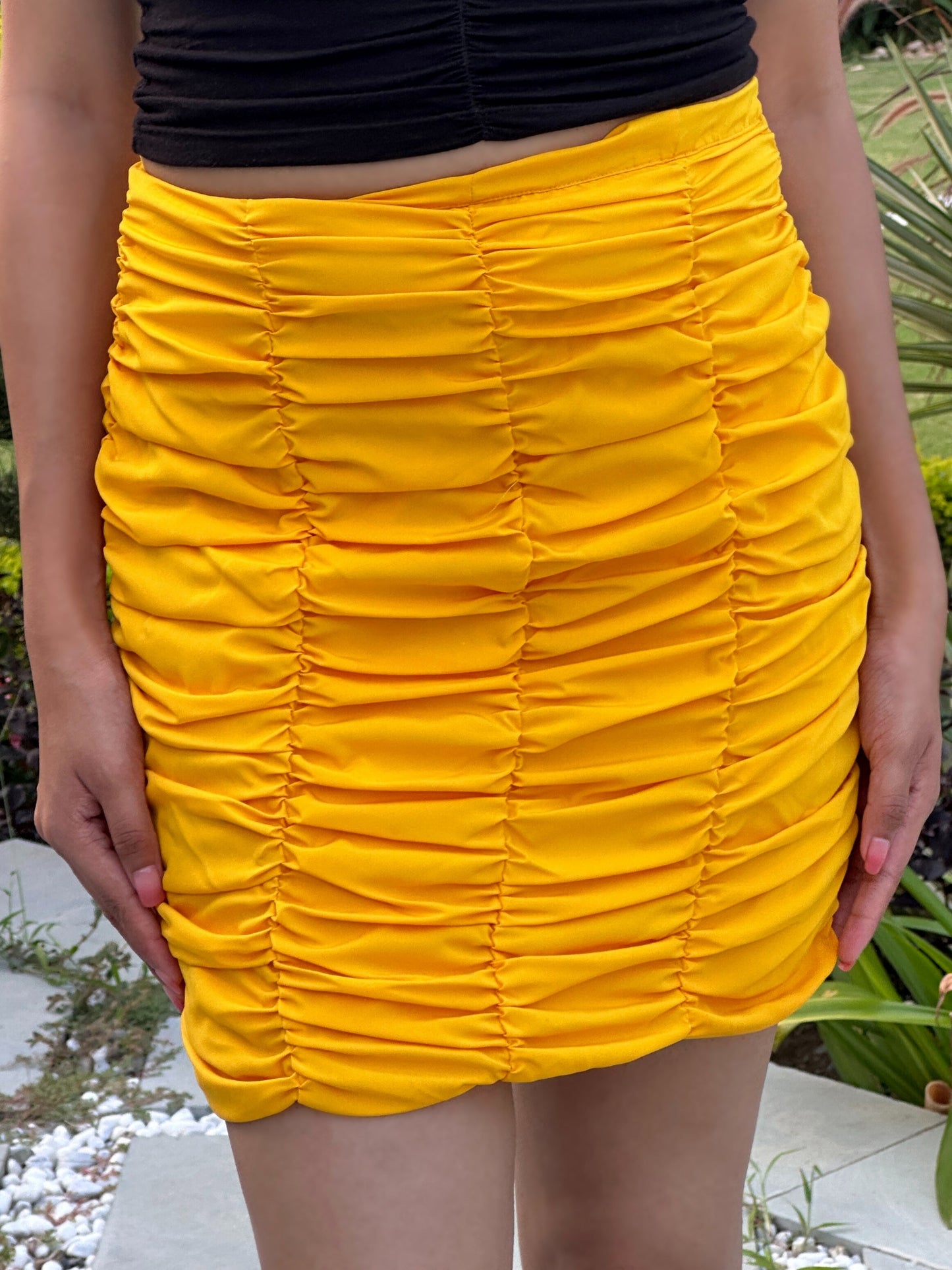 TANDUL Women Stunning Yellow Skirt