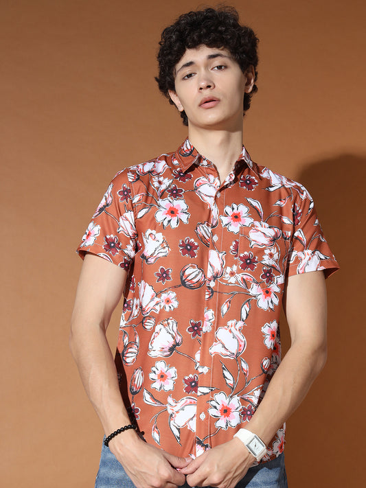 TANDUL  Men Regular Fit Printed Casual Shirt