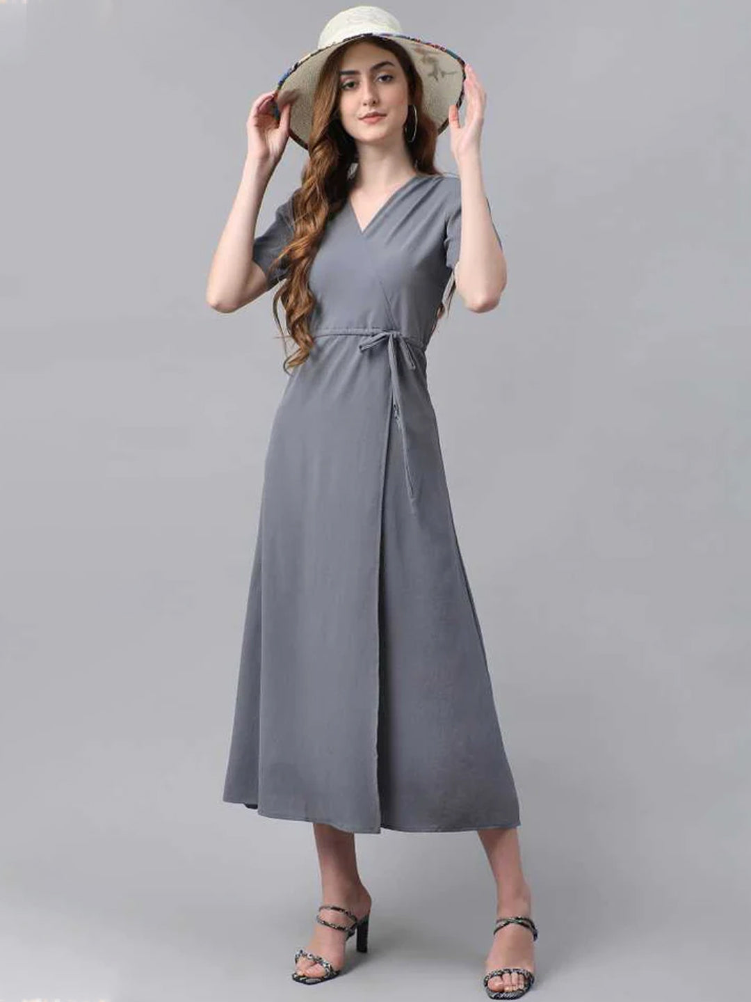 Women Maxi Grey Dress