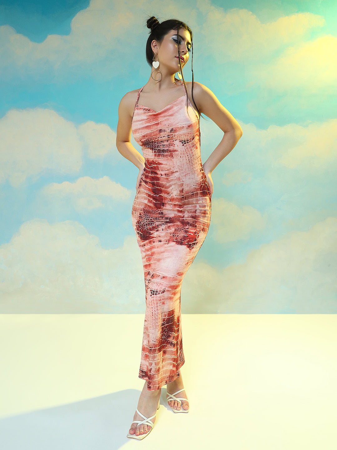 TANDUL  Women Bodycon Brown Dress