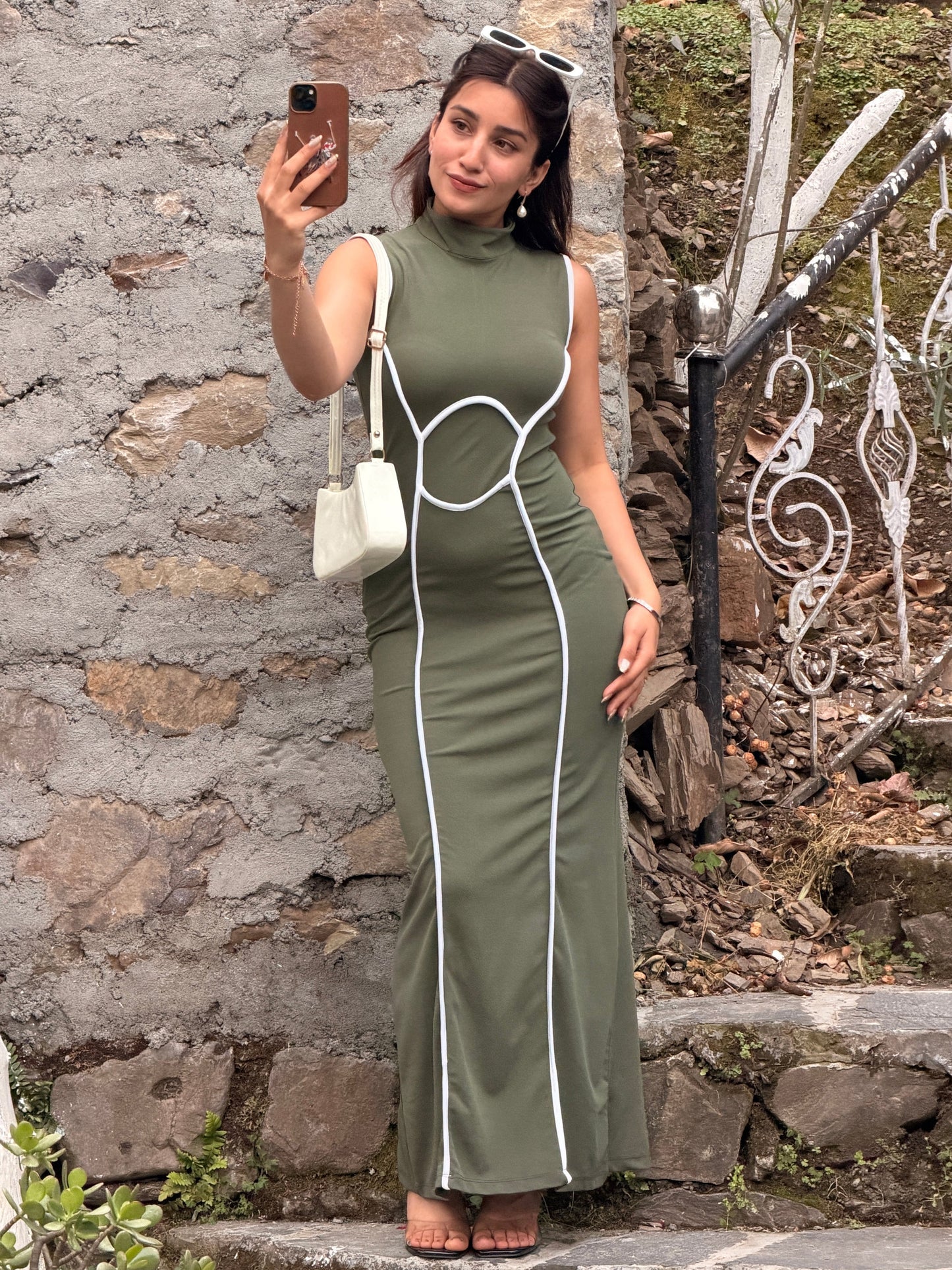TANDUL Women Stunning Green Dress