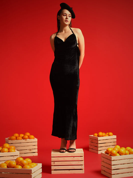 TANDUL  Women Bodycon Black Dress