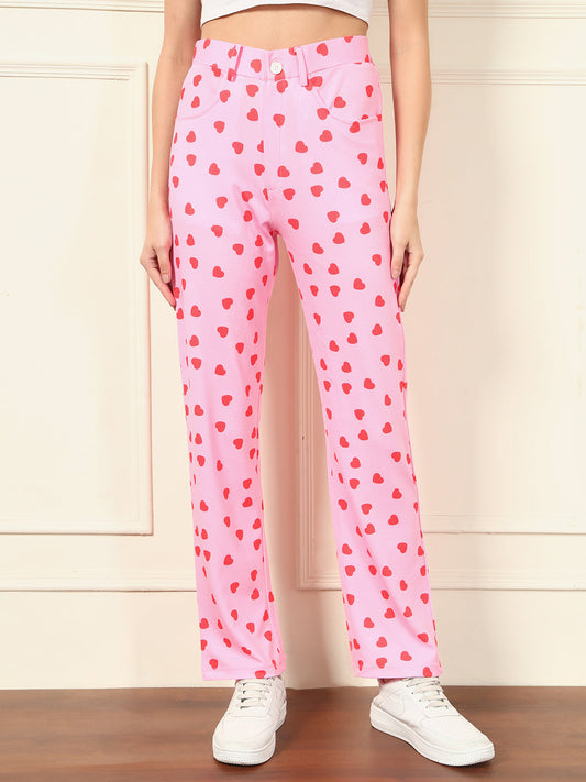 TANDUL  Women Regular Fit Multicolor Lycra Blend Trousers