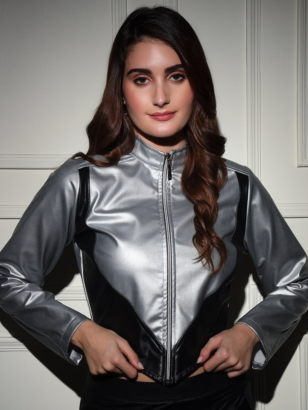 TANDUL  Women Solid Leather Jacket