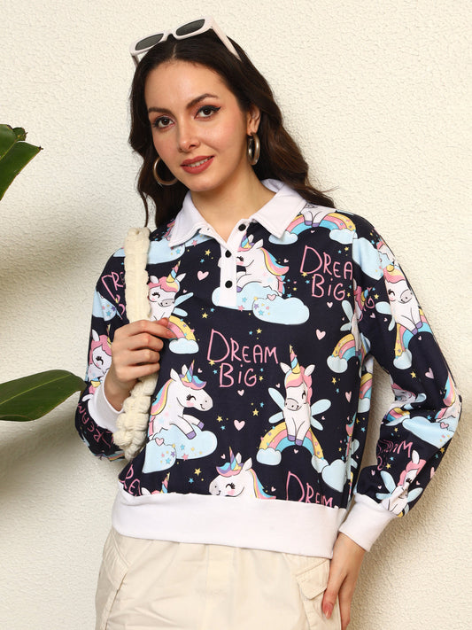 TANDUL Women Pretty Printed Sweatshirt