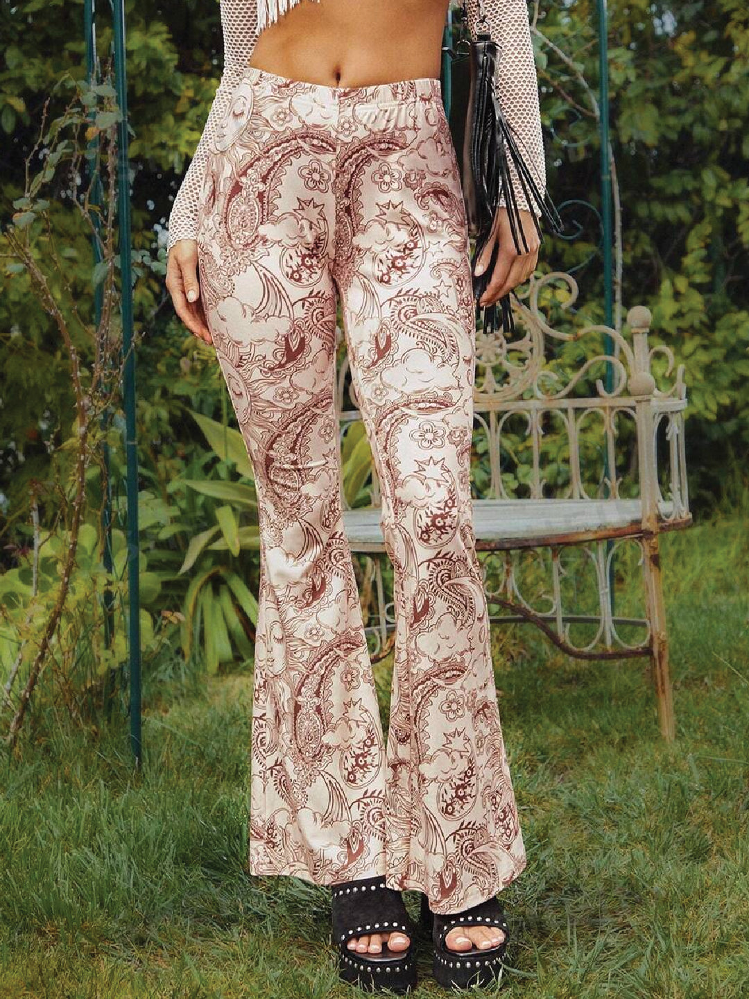 TANDUL  Women Regular Fit Beige Lycra Blend Trousers