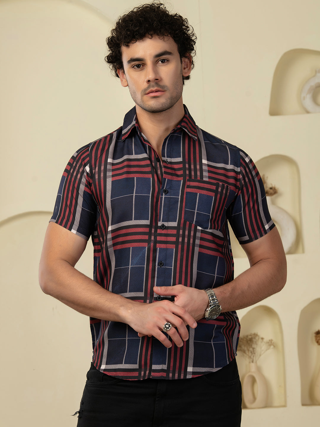 TANDUL Men Printed Casual Multicolor Shirt