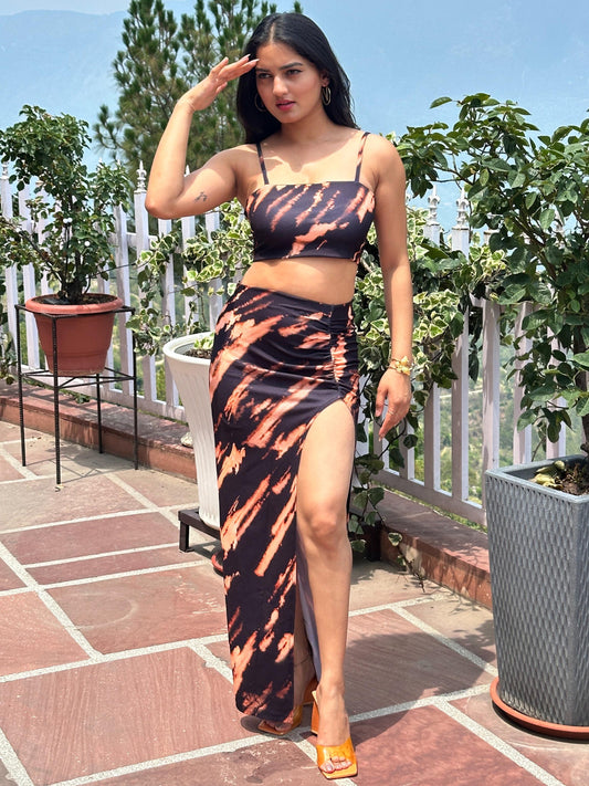 TANDUL Women Vibrant Tie-Dye Co-ord Set
