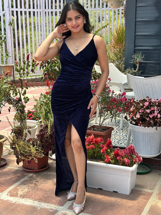 Women Bodycon Blue Dress