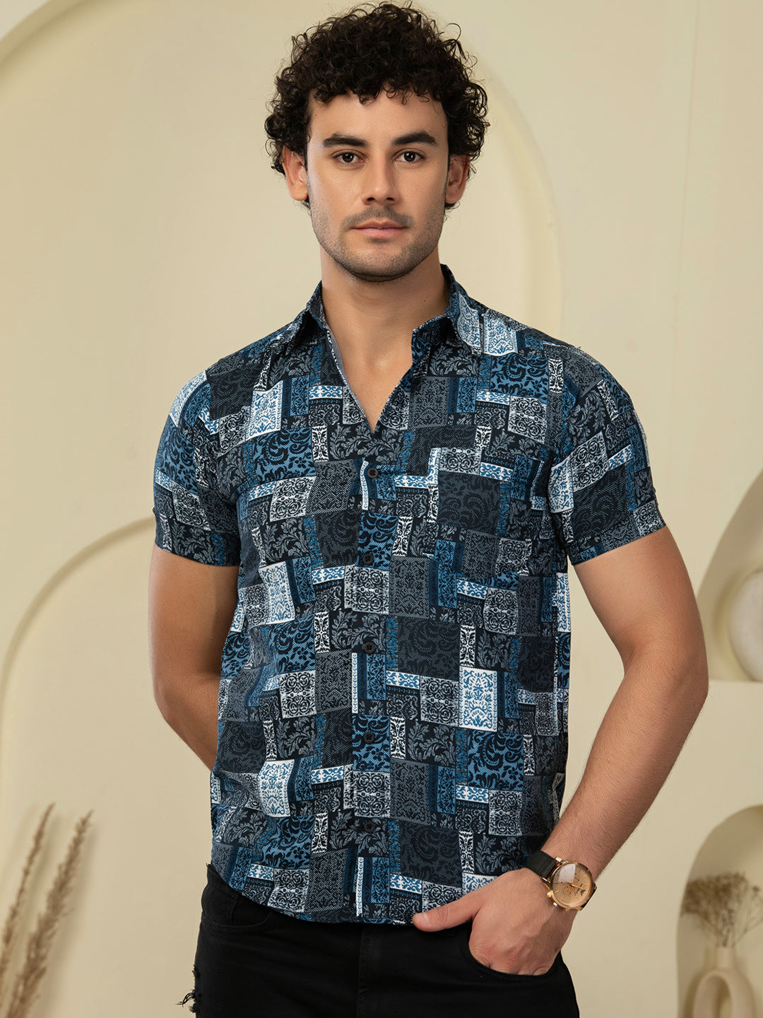 TANDUL Men Printed Casual Multicolor Shirt