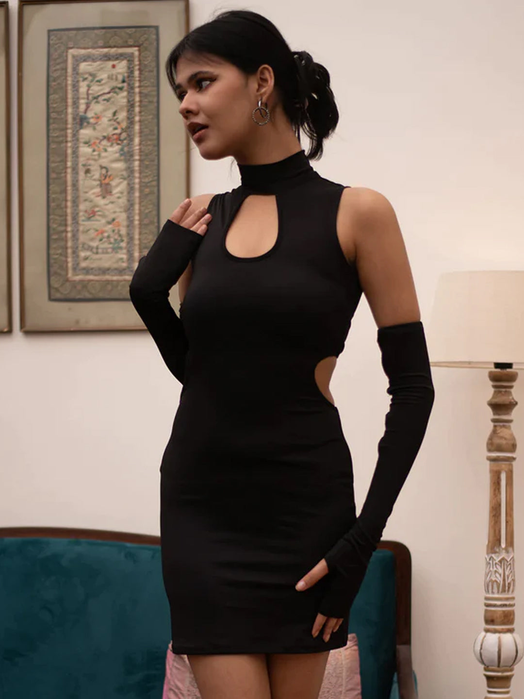 TANDUL Women Bodycon Black Dress
