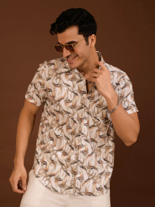 TANDUL  Men Regular Fit Printed Casual Shirt