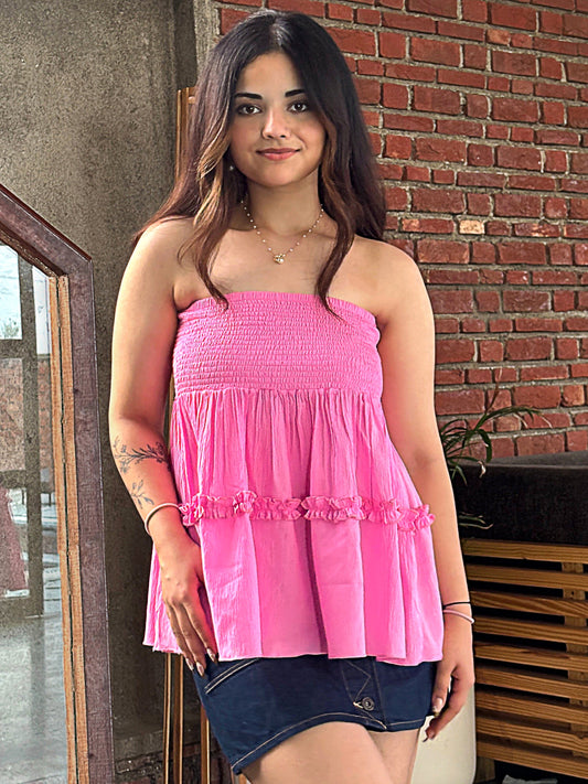TANDUL Women Charming Pink Top