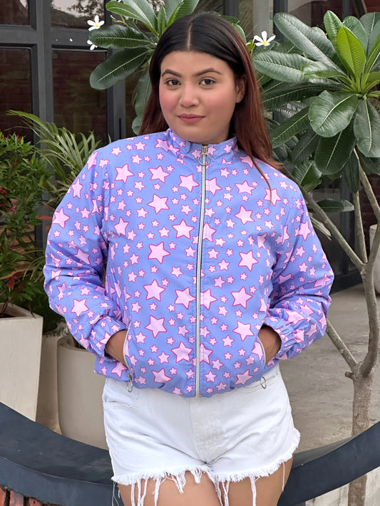 TANDUL Women Stunning Purple Puffer Jacket