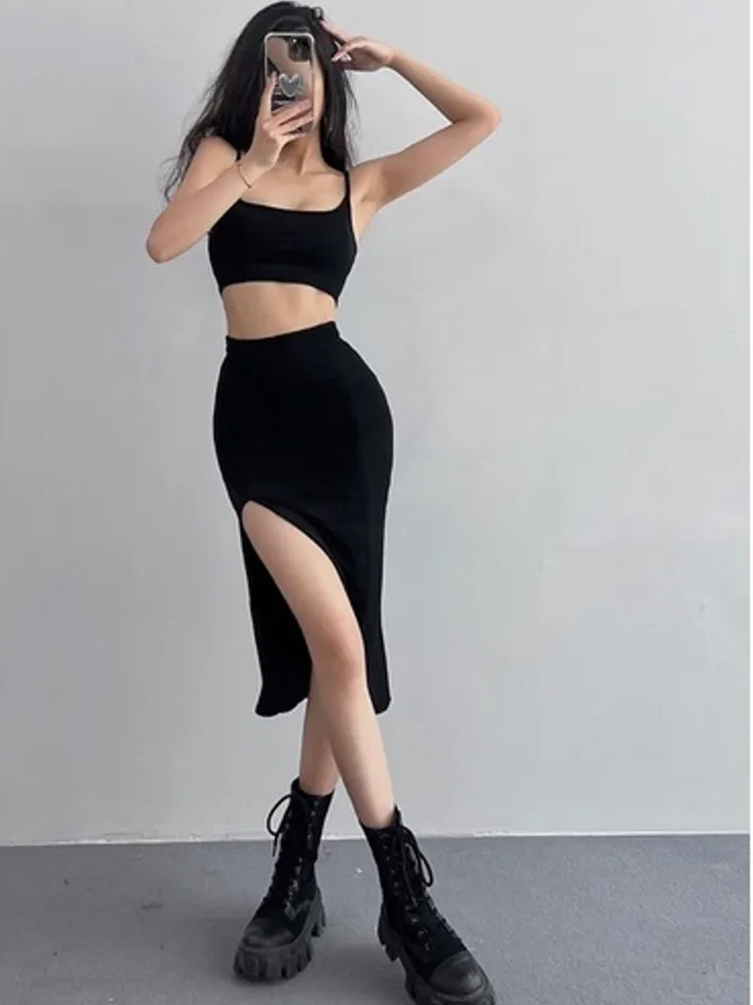 TANDUL  Women Bodycon Black Dress