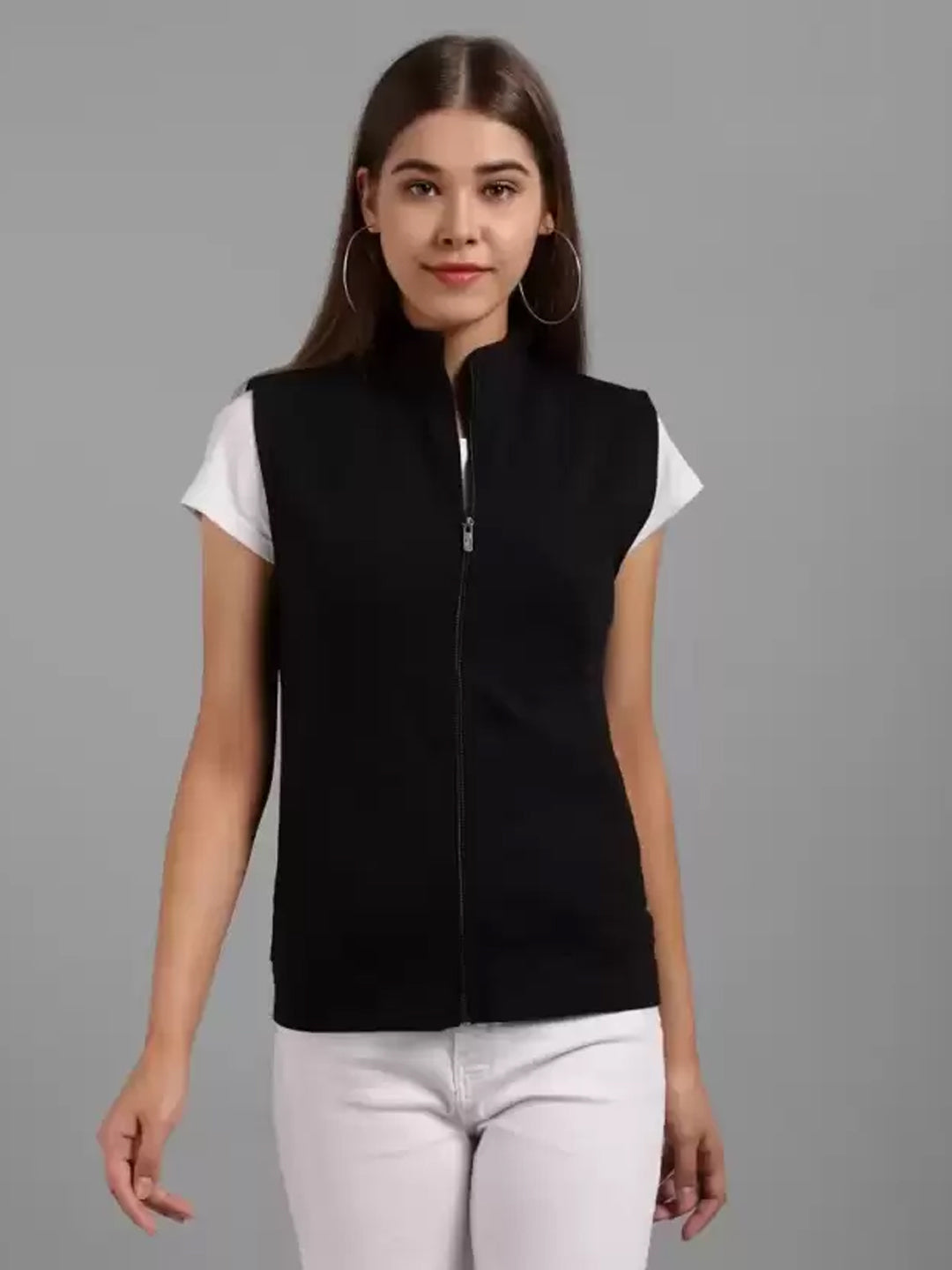 TANDUL  Sleeveless Solid Women Jacket