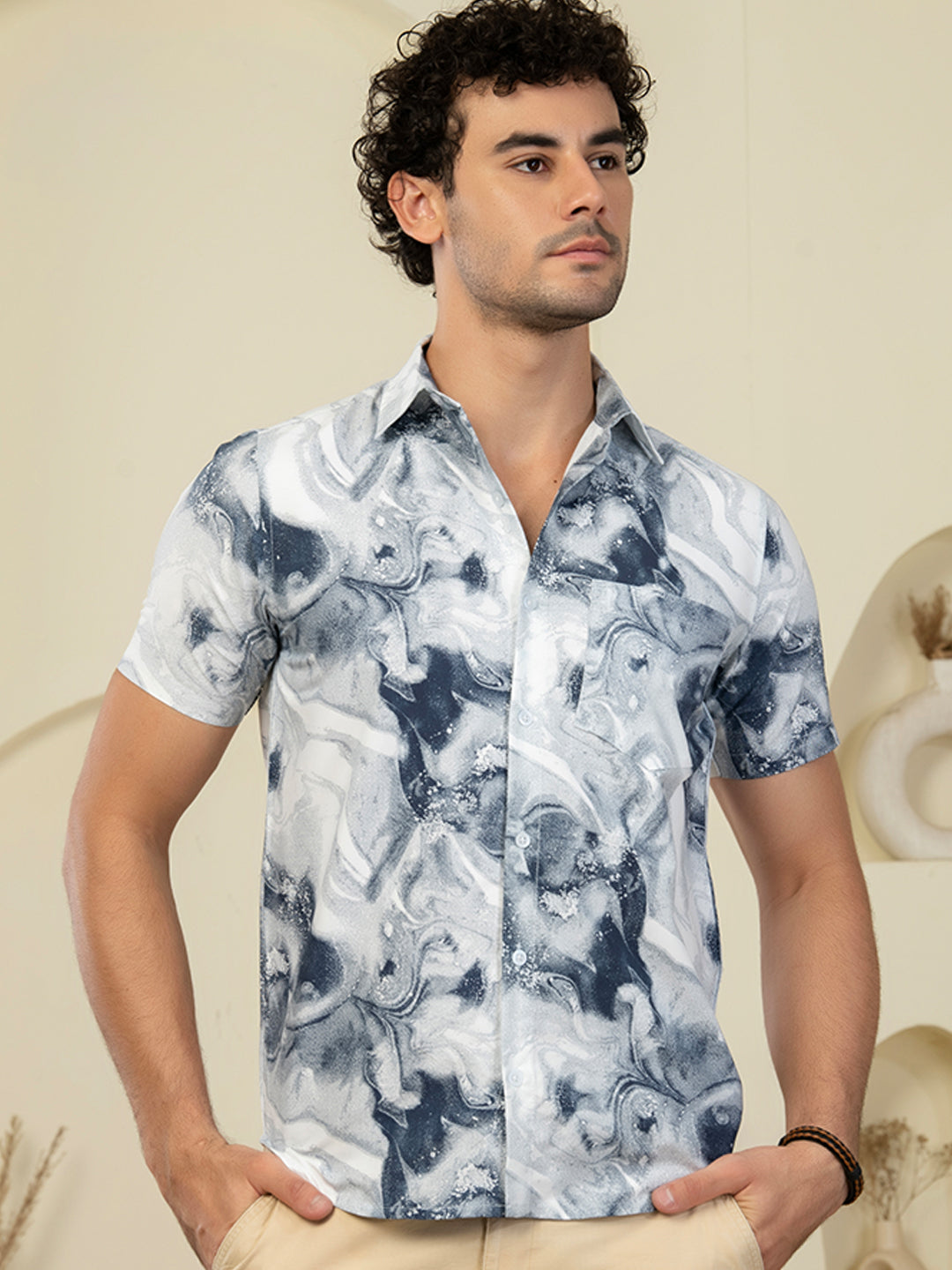 TANDUL Men Printed Casual Multicolor Shirt