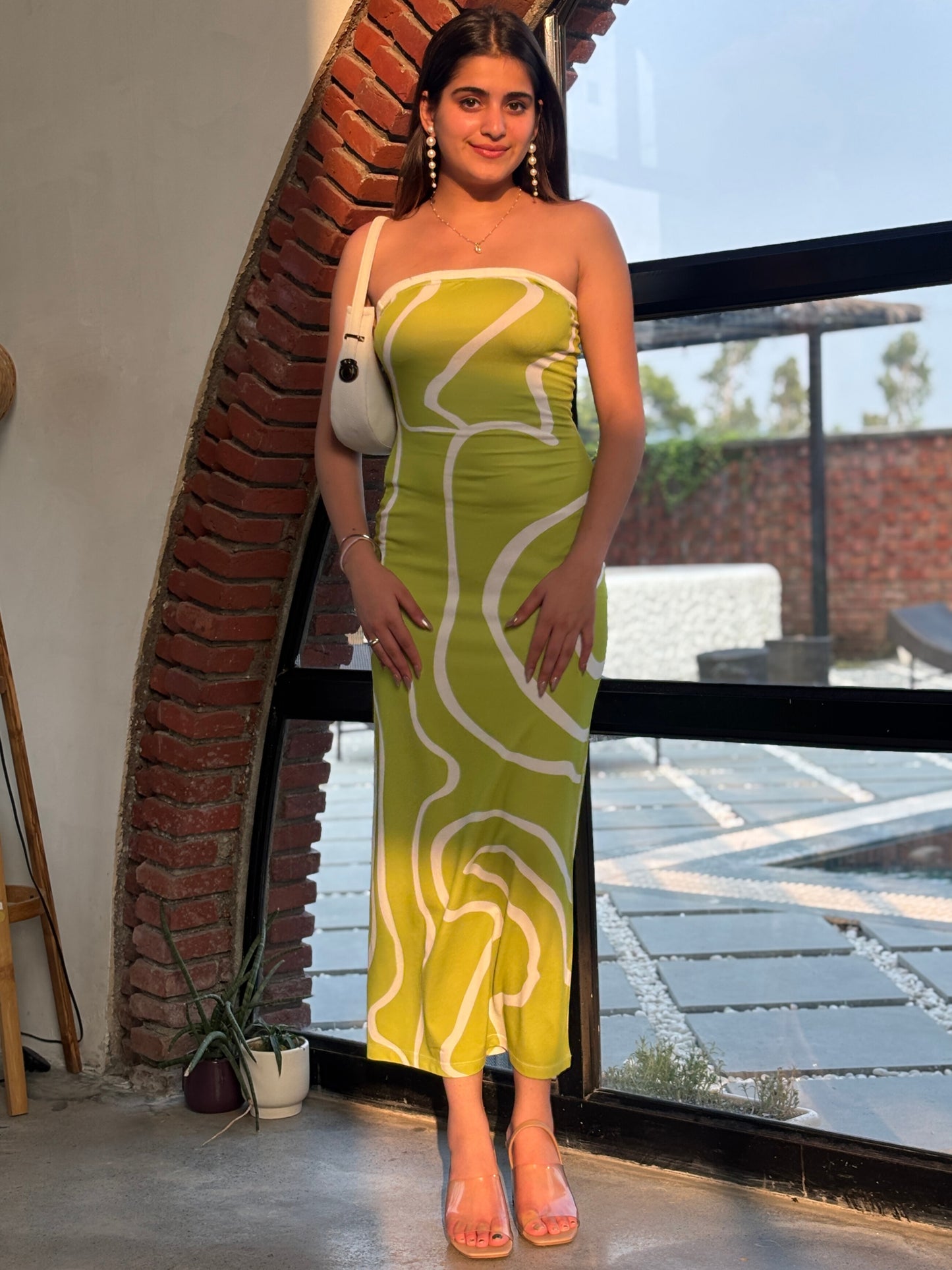 TANDUL  Women Bodycon Light Green Dress