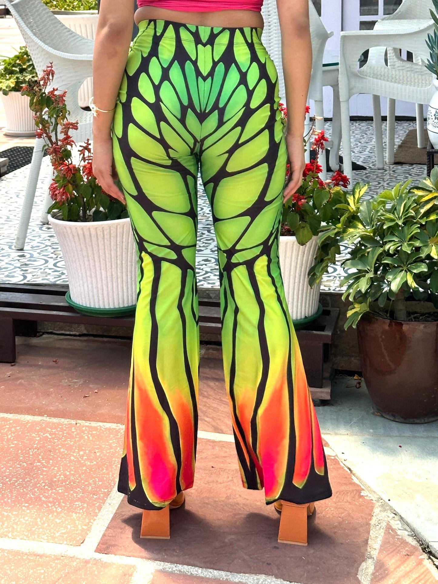 TANDUL Women Butterfly Printed Flared Trouser