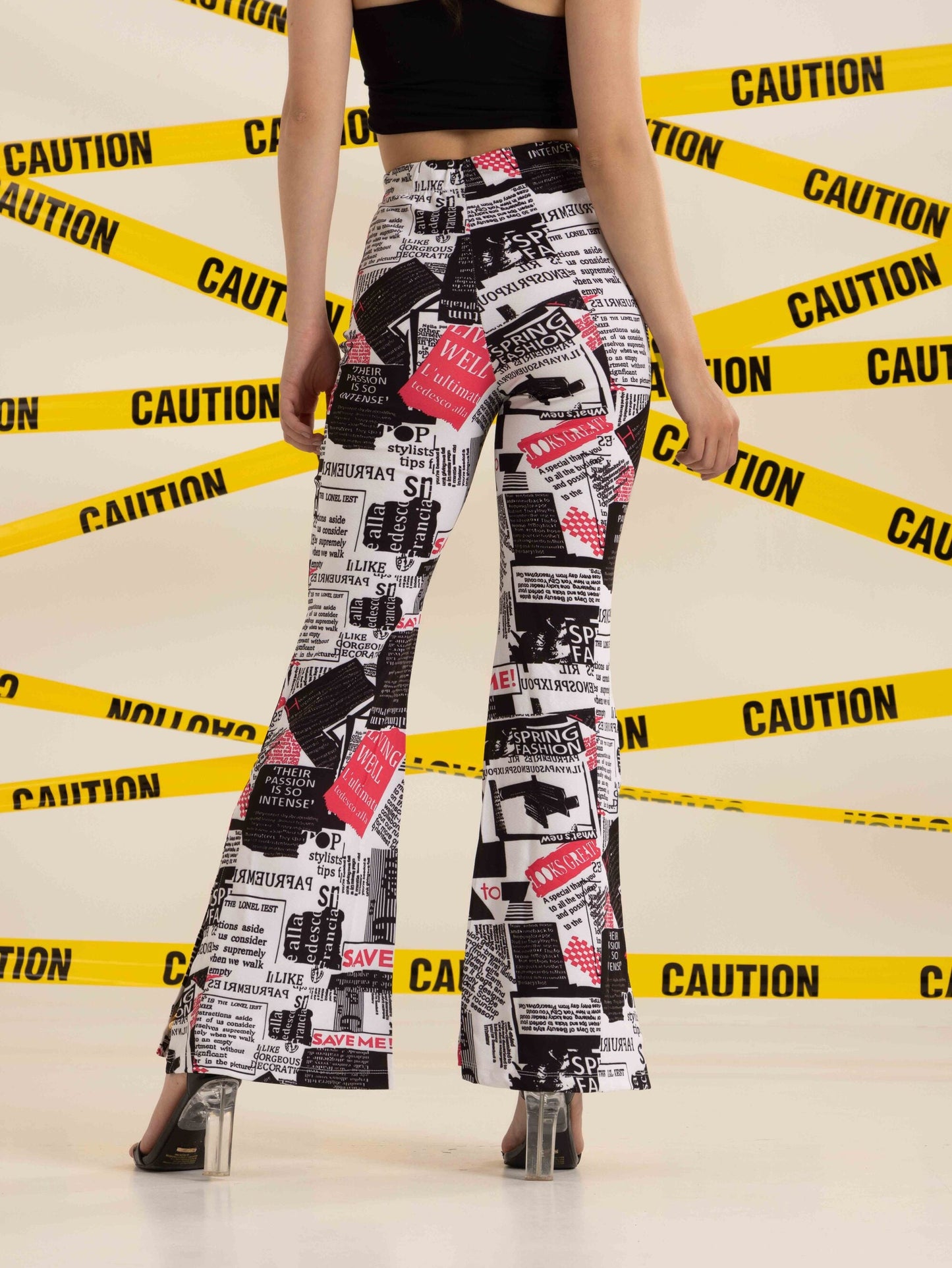 TANDUL  Women Regular Fit Multicolor Lycra Blend Trousers