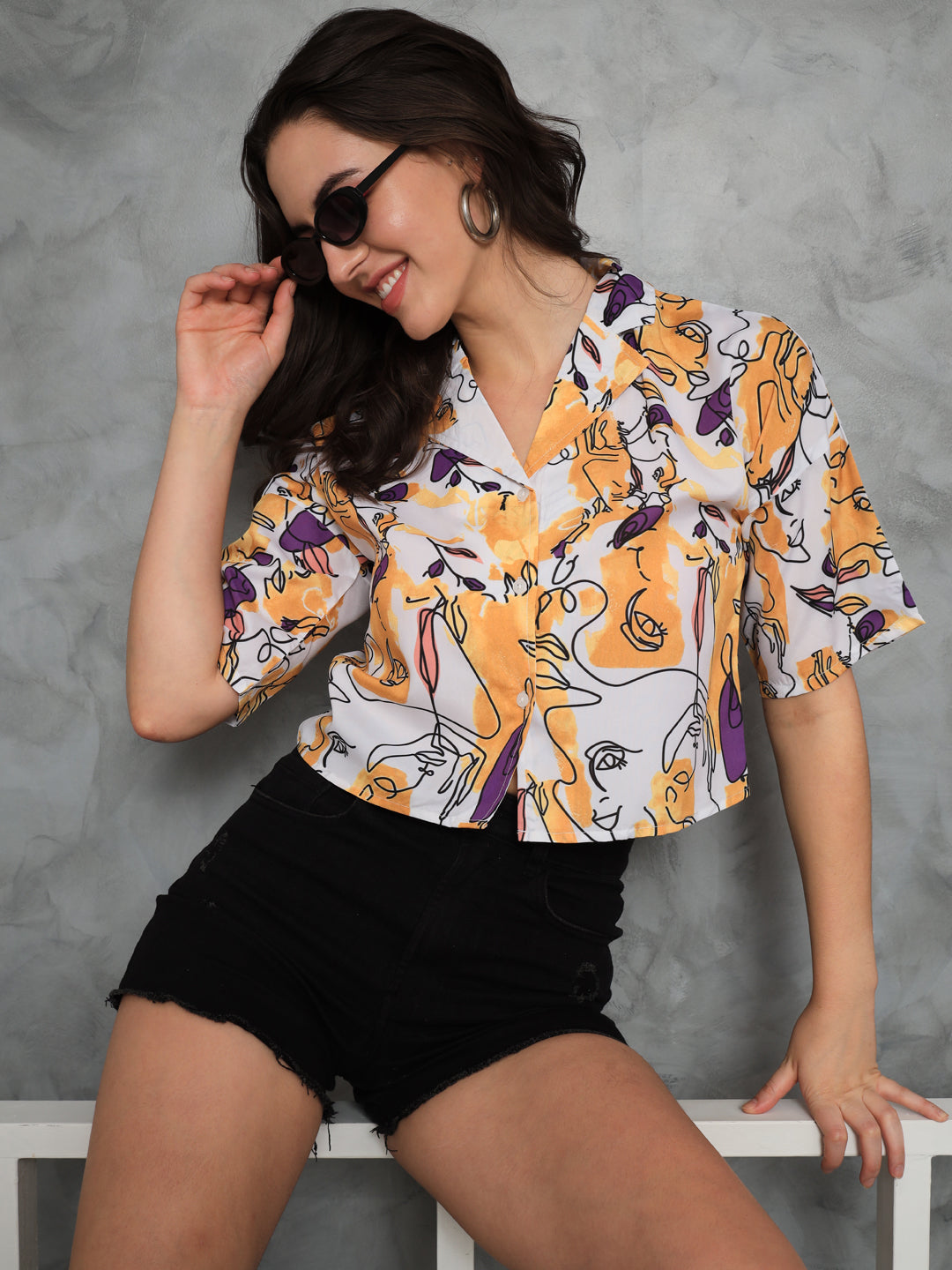 TANDUL Women Regular Fit Printed Casual Shirt