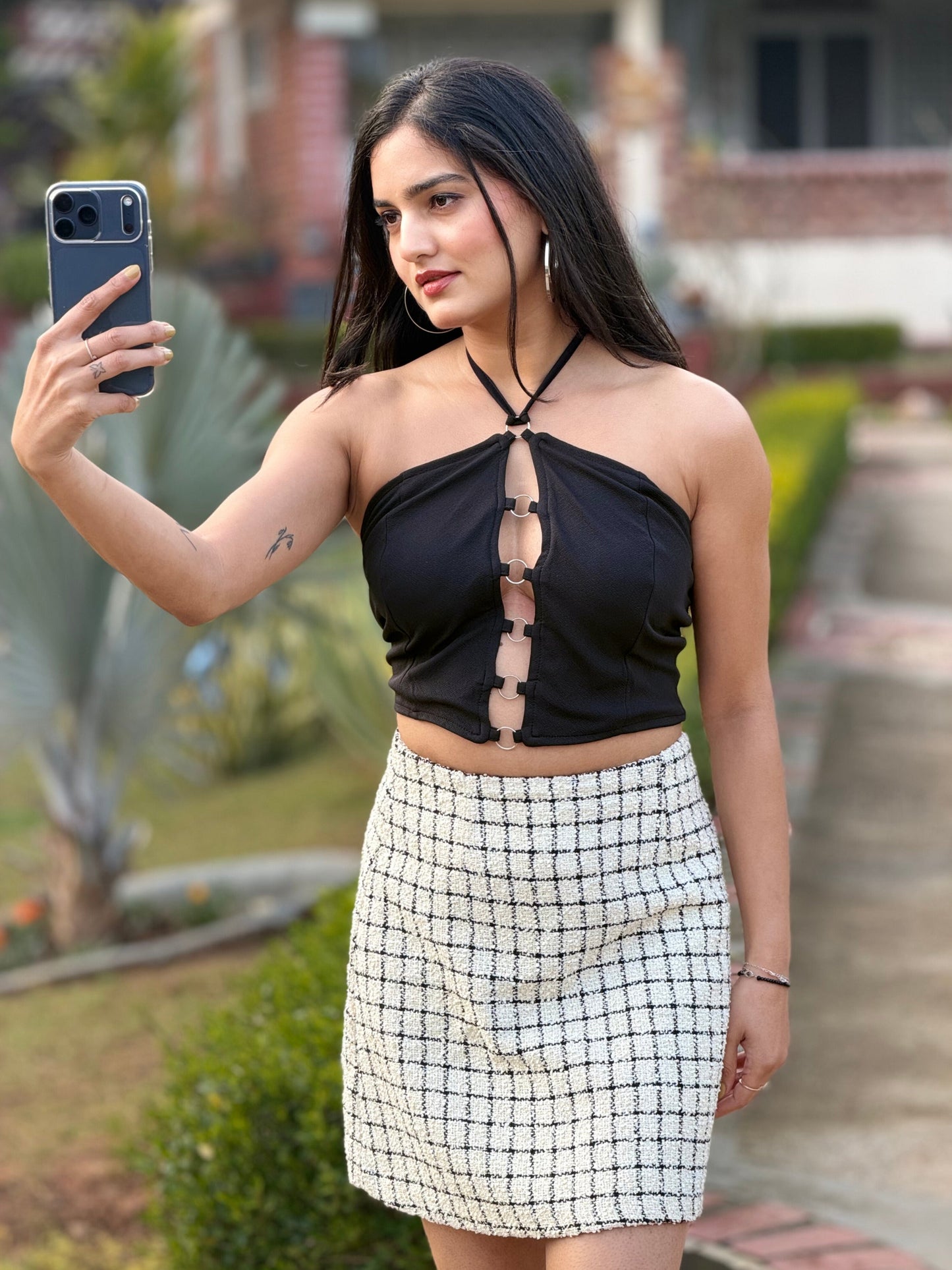 TANDUL Women Stylish Black Top