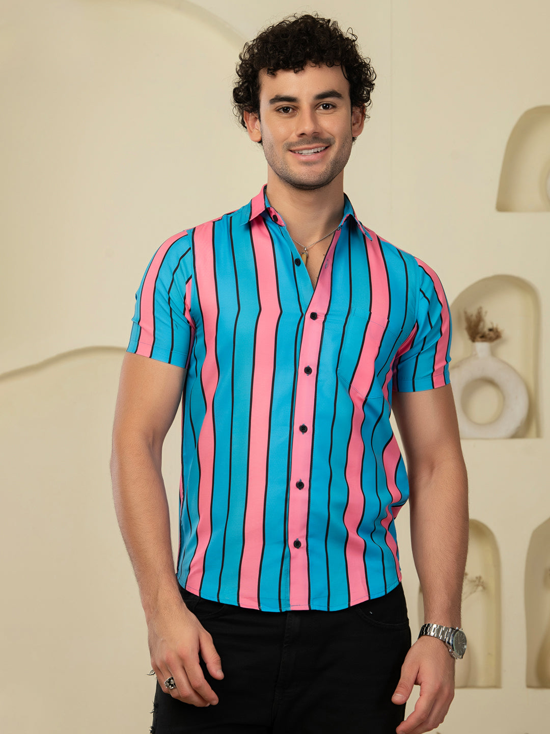 TANDUL Men Printed Casual Multicolor Shirt