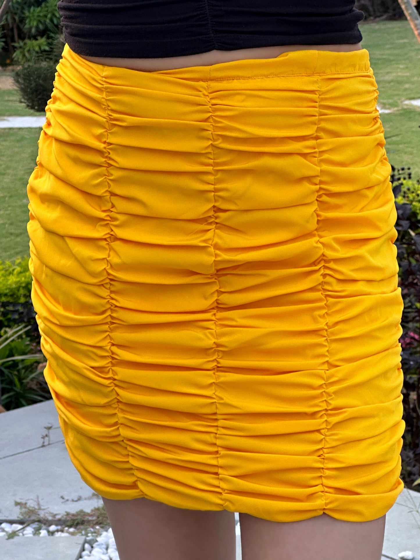 TANDUL Women Stunning Yellow Skirt