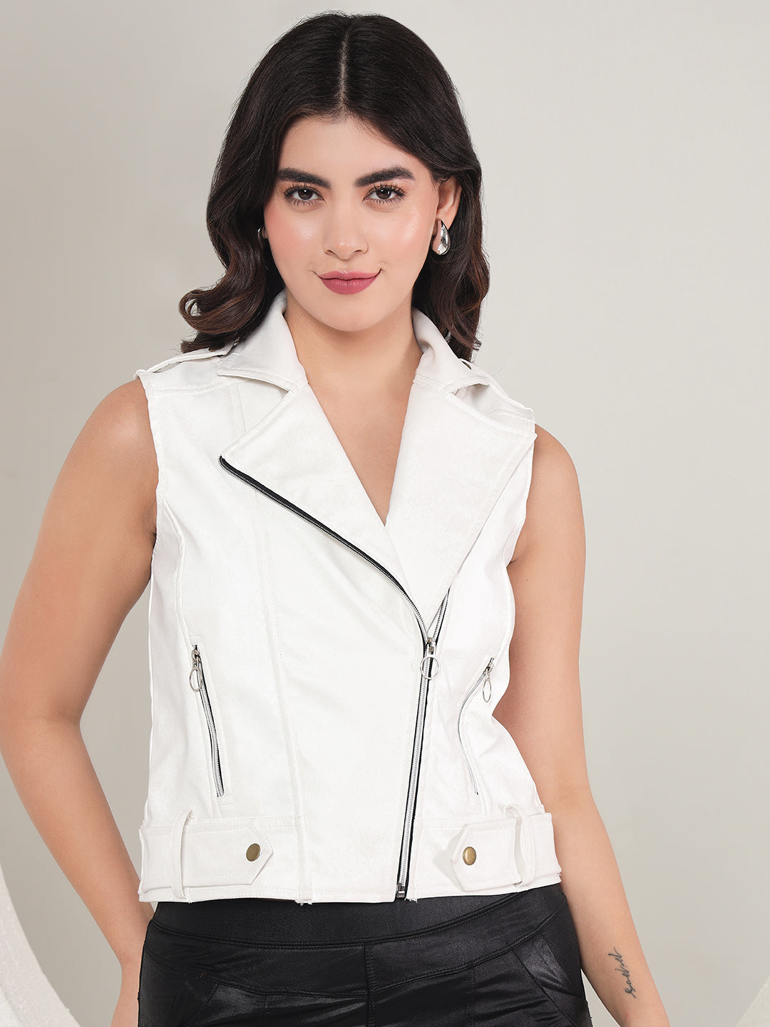 TANDUL  Women Solid Leather Jacket