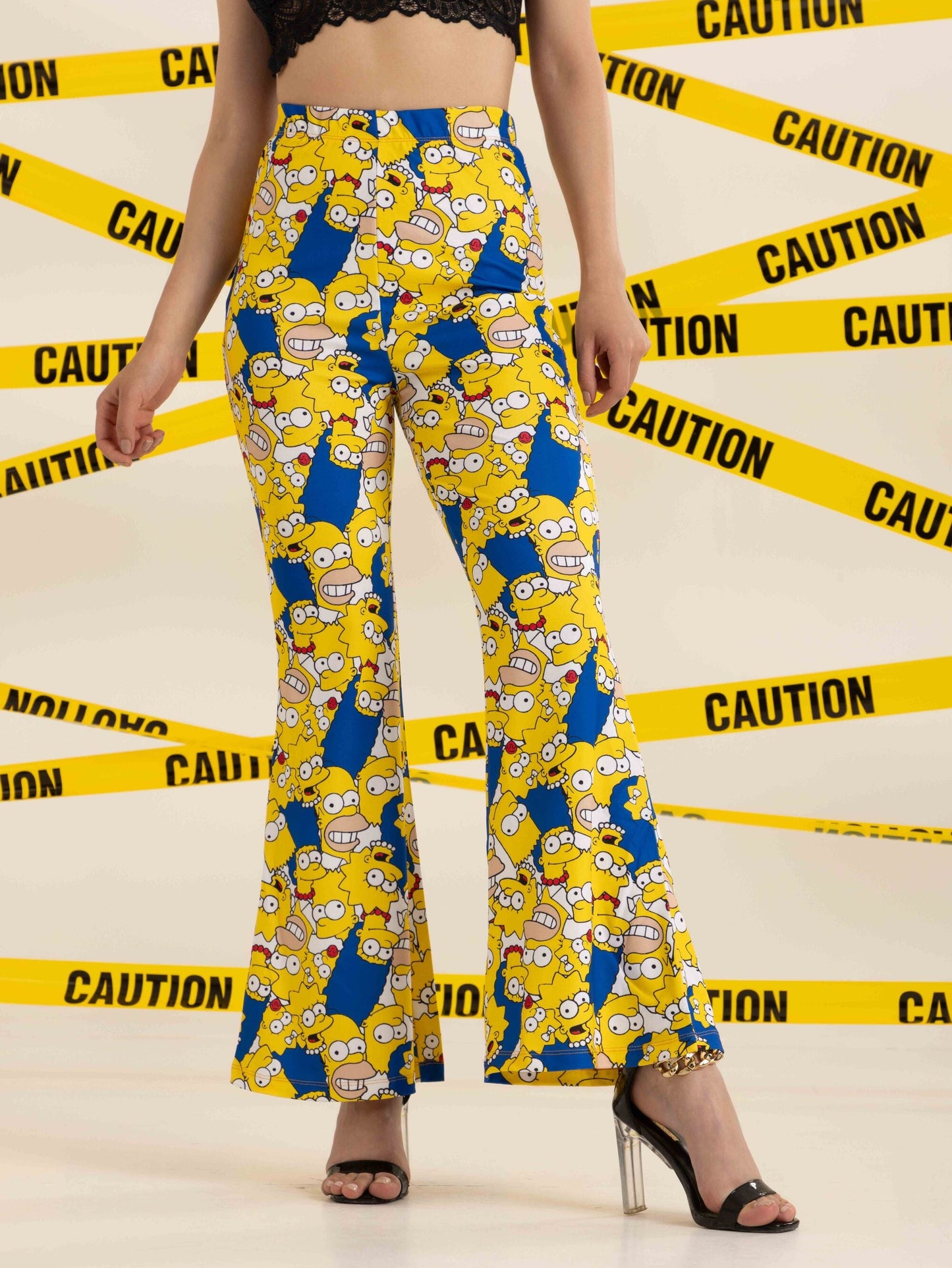 TANDUL  Women Regular Fit Multicolor Lycra Blend Trousers