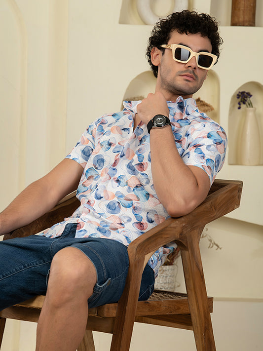 TANDUL Men Printed Casual Multicolor Shirt