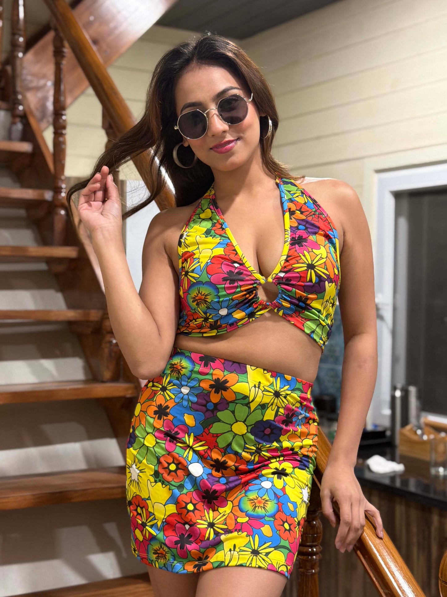 TANDUL Women Multicolor Floral Printed Co-ord Set