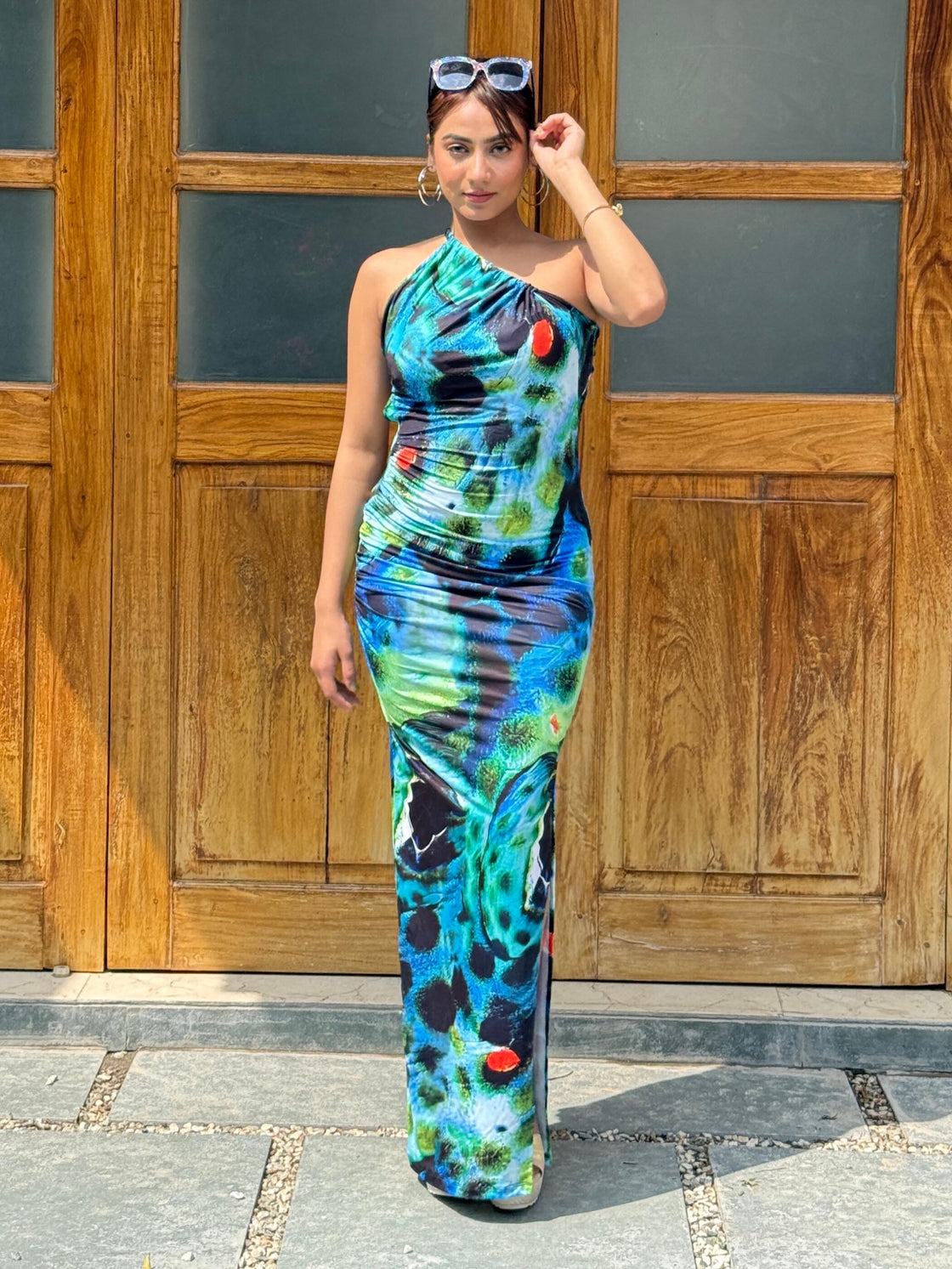 TANDUL Multicolor Long  Bodycon Dress