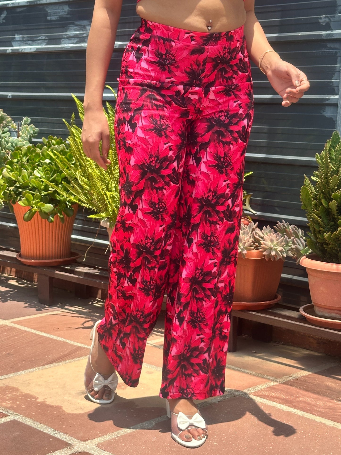 TANDUL  Women Pink Floral Printed Trouser