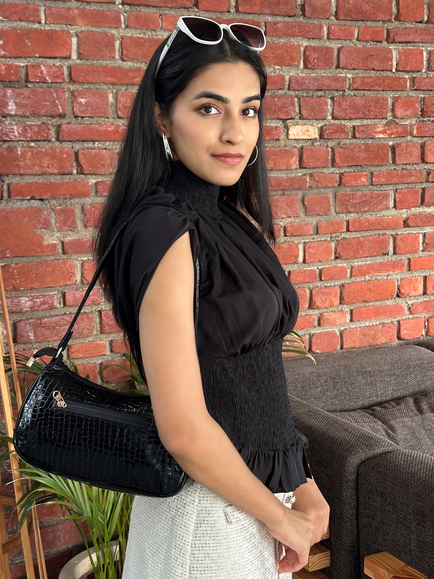 TANDUL Women Elegant Black Top