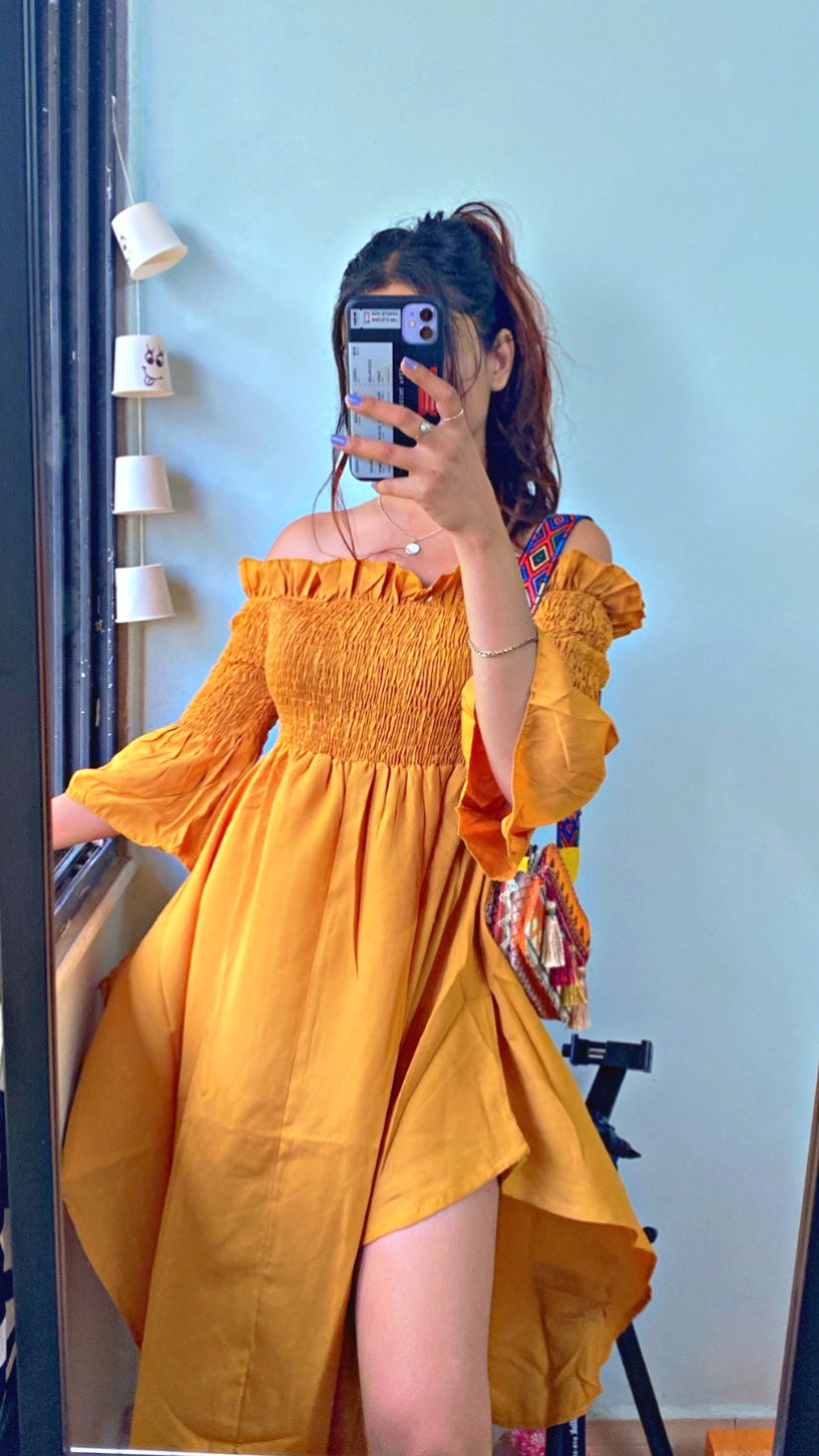 Women Maxi Yellow Dress