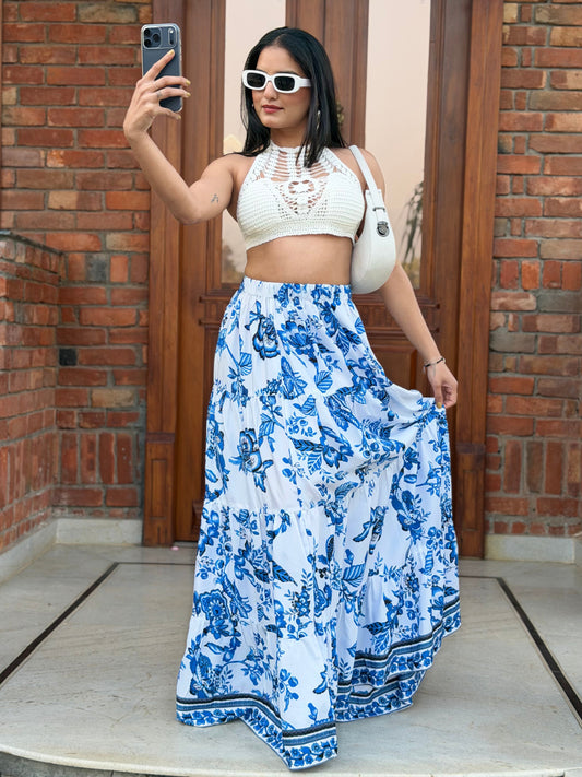 TANDUL Women Stunning Floral Printed Skirt