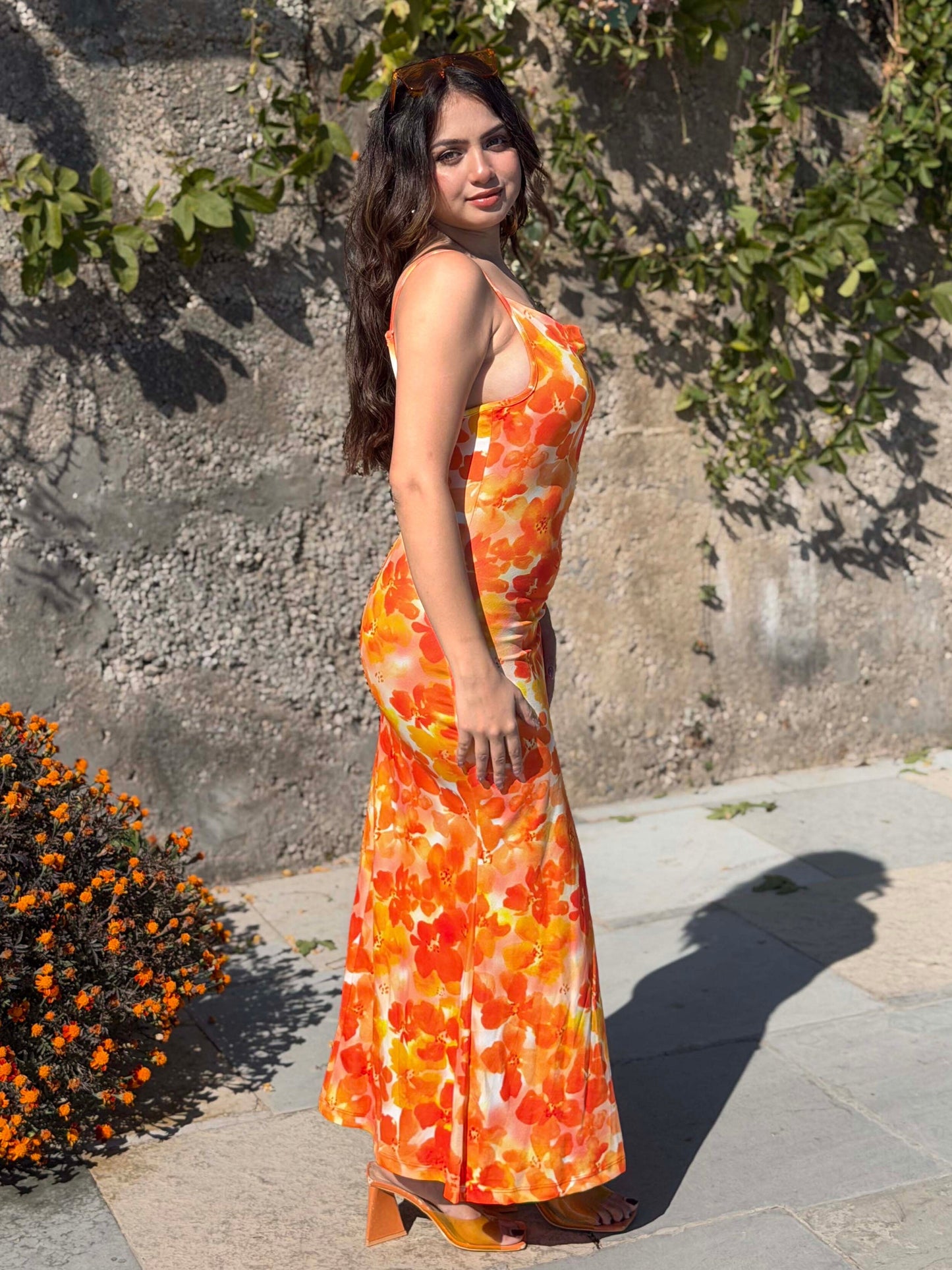 TANDUL Women Yellow Floral Dress