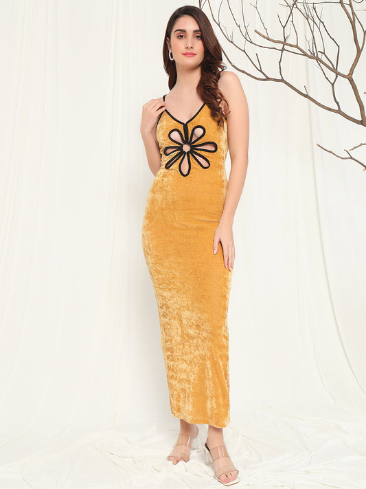 TANDUL  Women Bodycon Yellow Dress