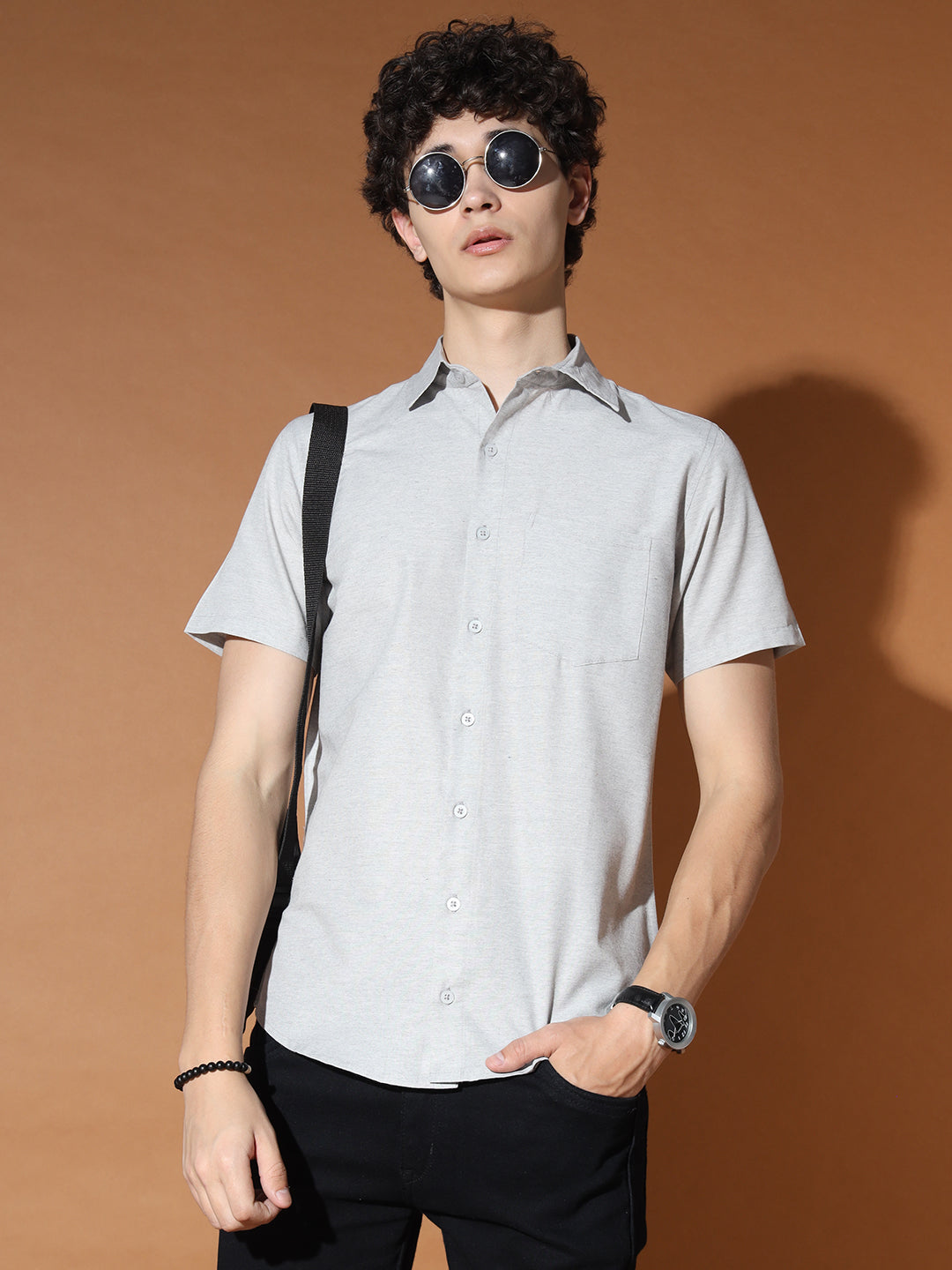 TANDUL  Men Regular Fit Solid Casual Shirt