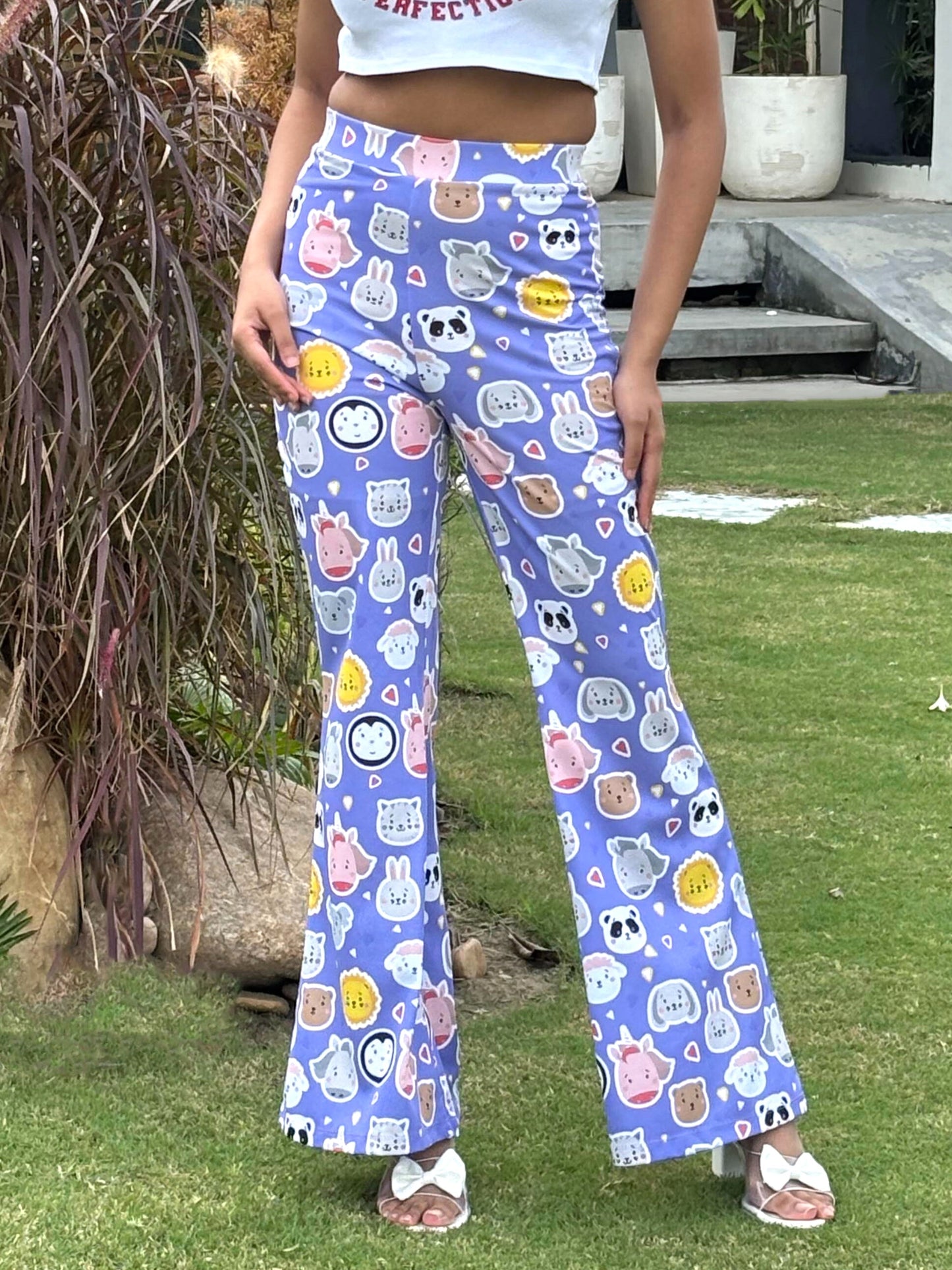 TANDUL Women Purple Multicolor Trouser