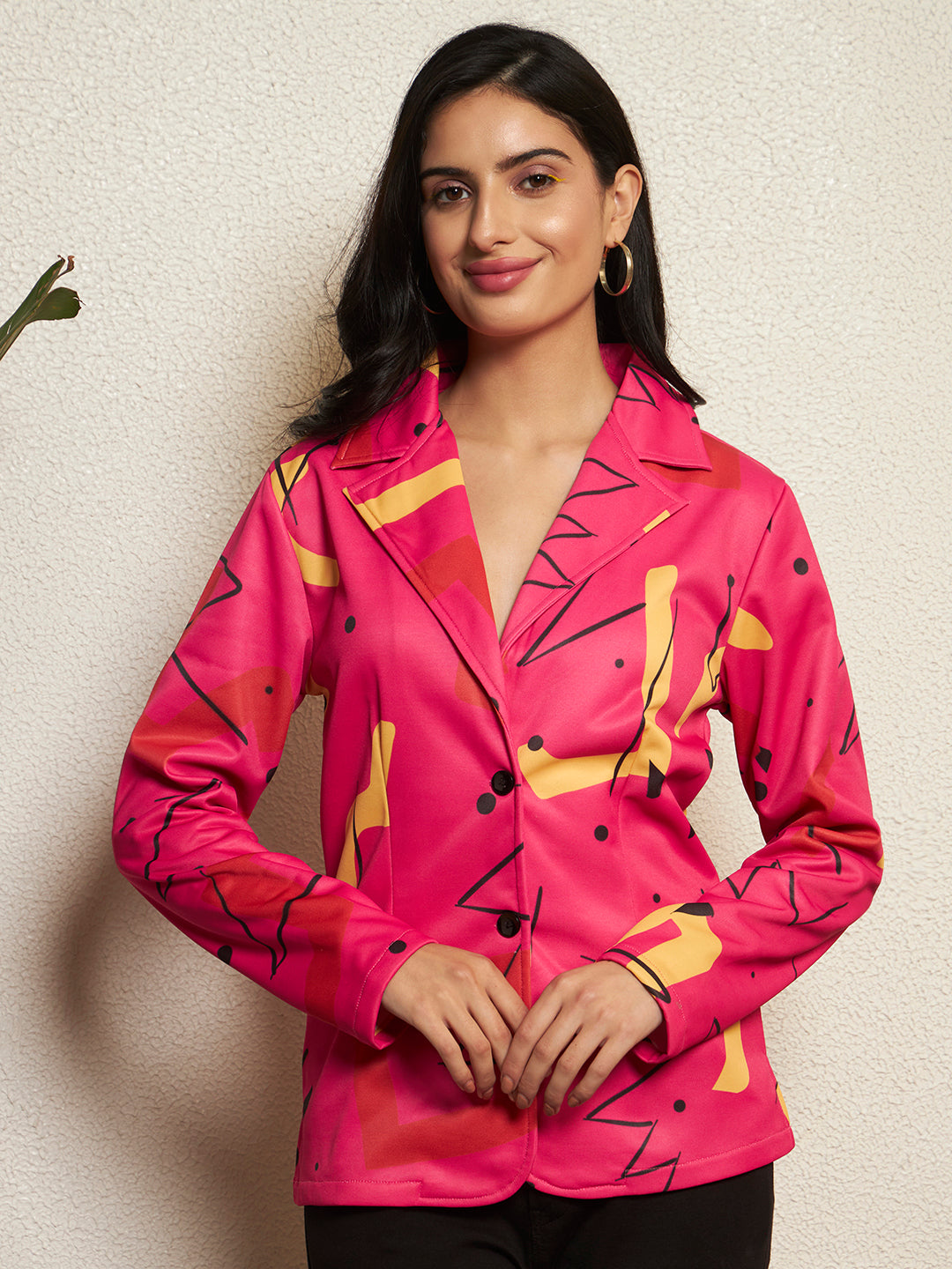 TANDUL Women Striking Pink Blazer