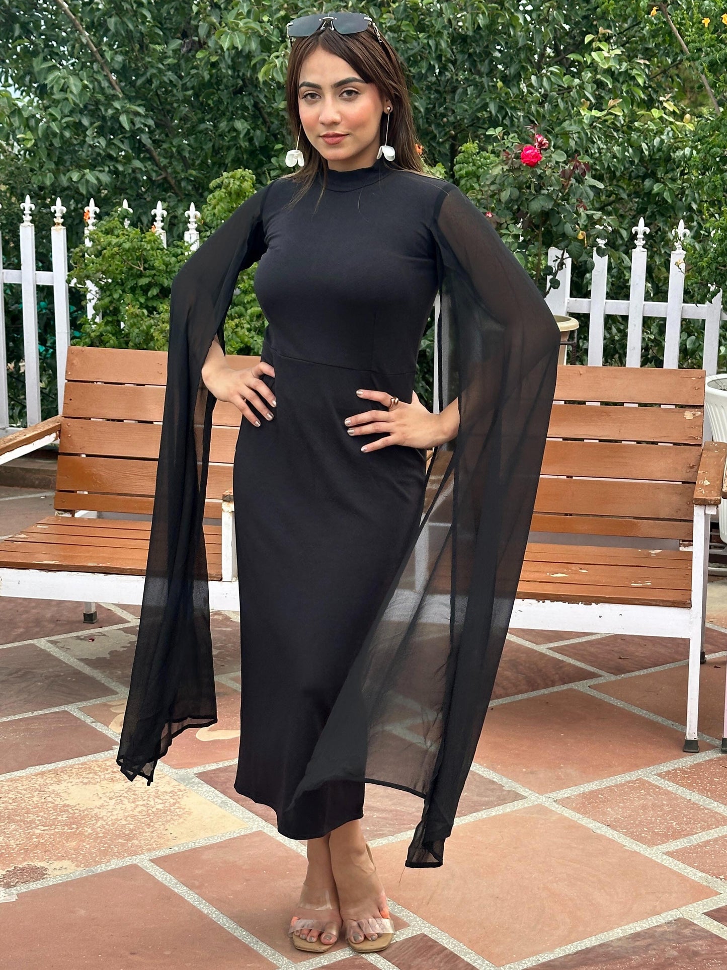TANDUL  Women Bodycon Black Dress