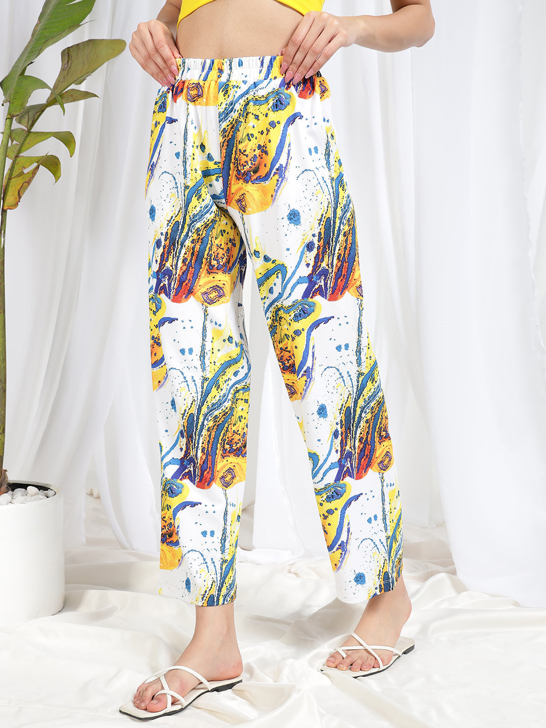 TANDUL Women Straight Fit Printed Trouser