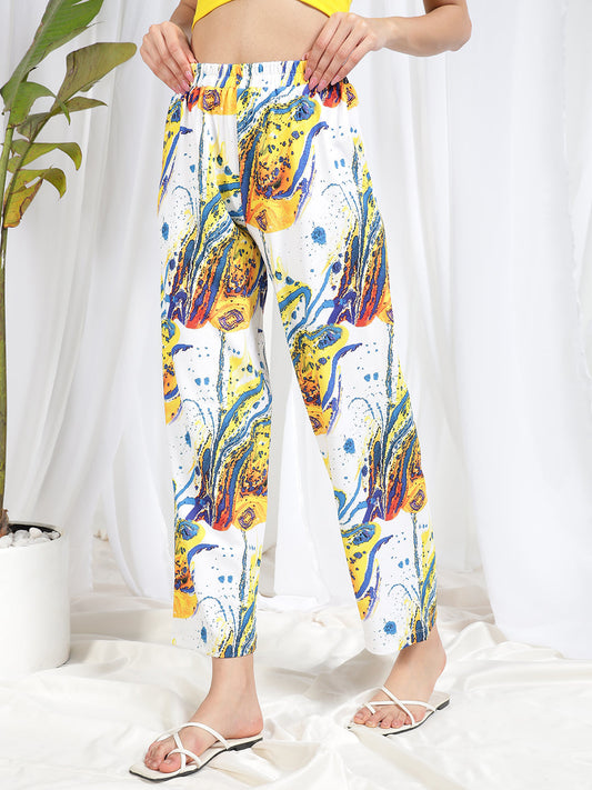 TANDUL Women Straight Fit Printed Trouser